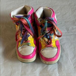 Osiris Kids High-Top Sneakers - Pink, Yellow, Multicolor